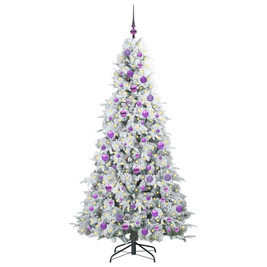 Kunstmatige Inklapbare Kerstboom Wit 180 cm PE en PVC