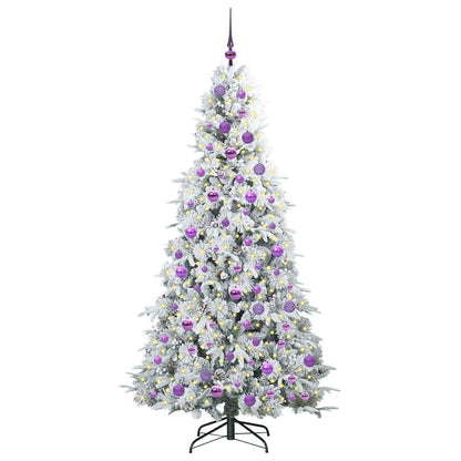 Kunstmatige Inklapbare Kerstboom Wit 180 cm PE en PVC