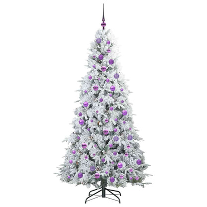 Kunstmatige Inklapbare Kerstboom Wit 180 cm PE en PVC