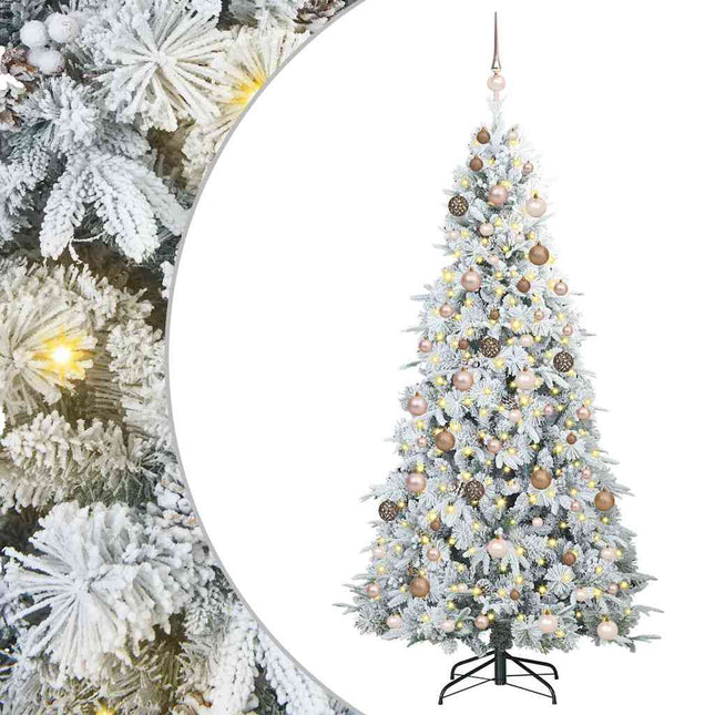 Kunstmatige Inklapbare Kerstboom Wit 210 Cm Pe En Pvc