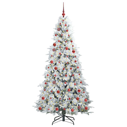 Kunstmatige Inklapbare Kerstboom Wit 210 cm PE en PVC