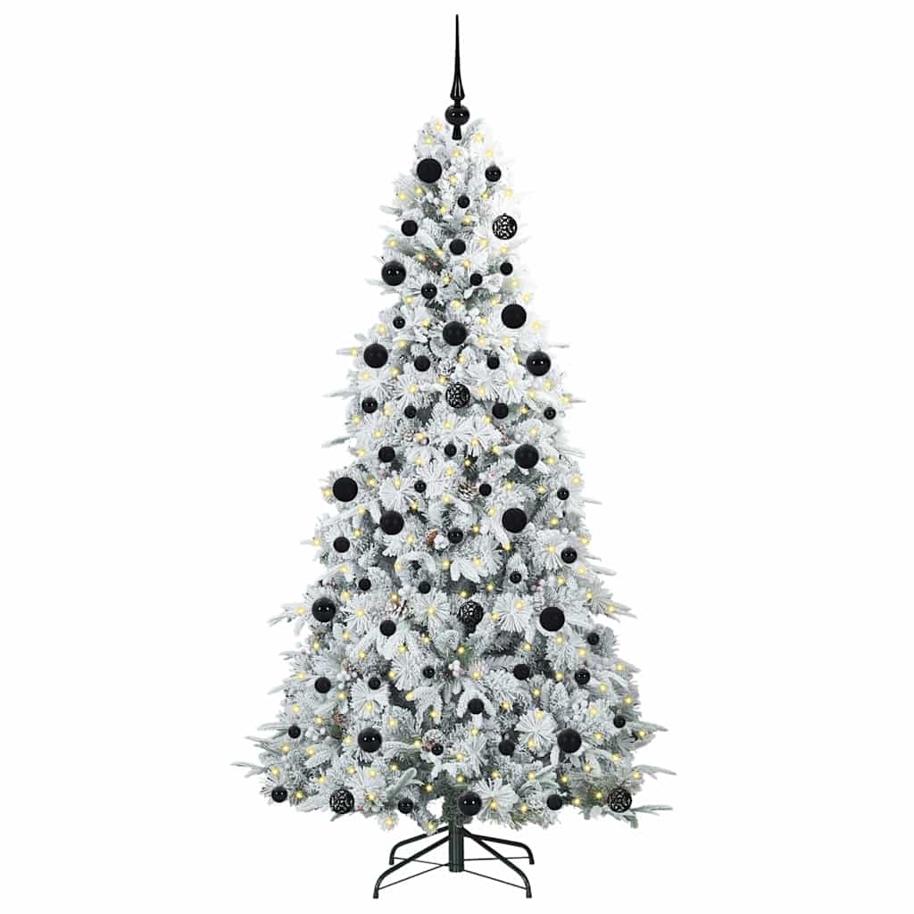 Kunstmatige Inklapbare Kerstboom Wit 210 cm PE en PVC