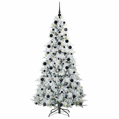 Kunstmatige Inklapbare Kerstboom Wit 210 cm PE en PVC