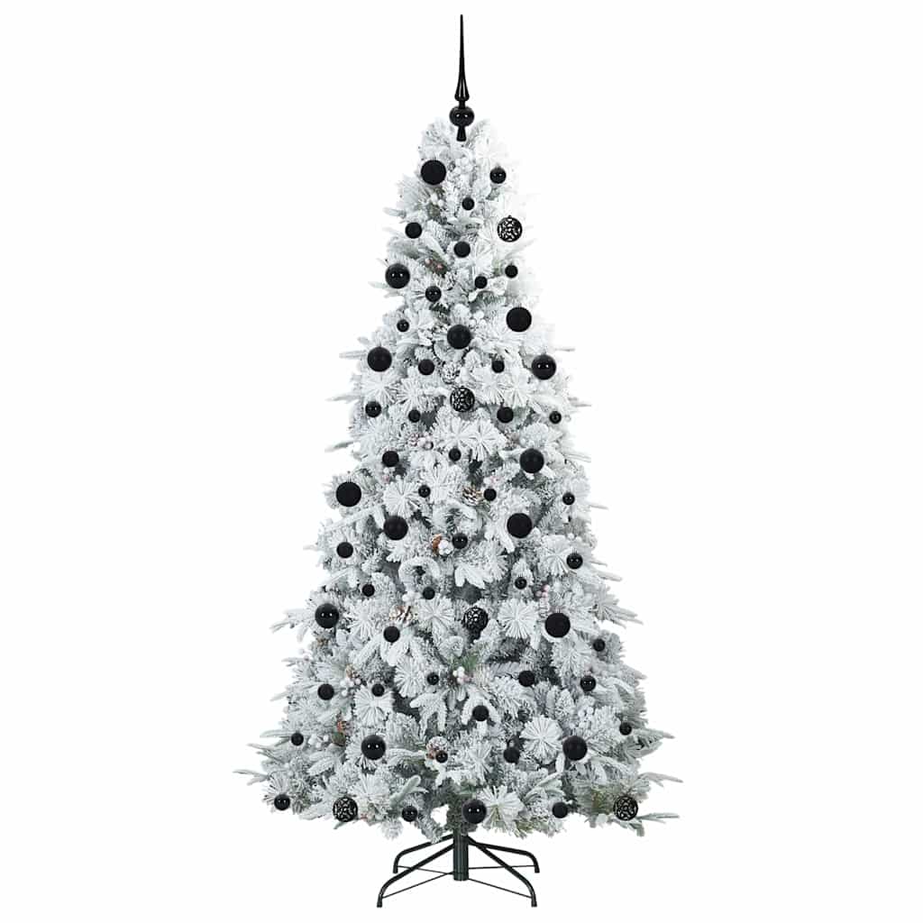 Kunstmatige Inklapbare Kerstboom Wit 210 cm PE en PVC