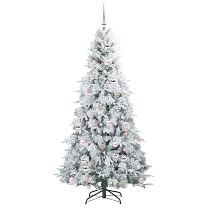 Kunstmatige Inklapbare Kerstboom Wit 210 cm PE en PVC