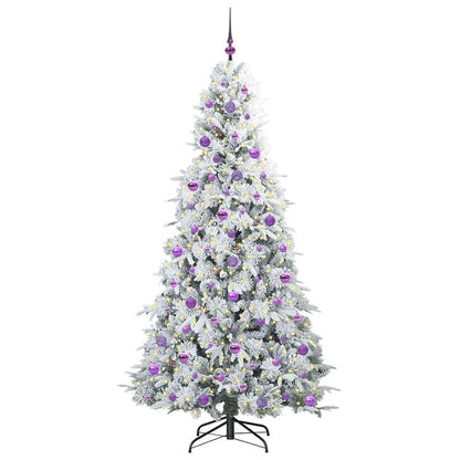 Kunstmatige Inklapbare Kerstboom Wit 210 cm PE en PVC