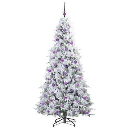 Kunstmatige Inklapbare Kerstboom Wit 210 cm PE en PVC