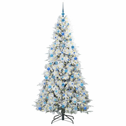 Kunstmatige Inklapbare Kerstboom Wit 210 cm PE en PVC