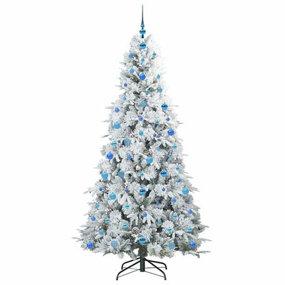 Kunstmatige Inklapbare Kerstboom Wit 210 cm PE en PVC