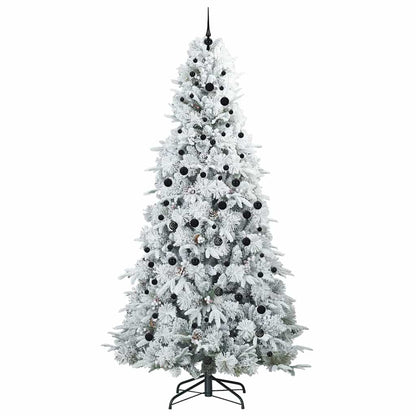 Kunstmatige Inklapbare Kerstboom Wit 240 cm PE en PVC