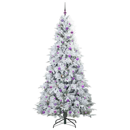 Kunstmatige Inklapbare Kerstboom Wit 240 cm PE en PVC