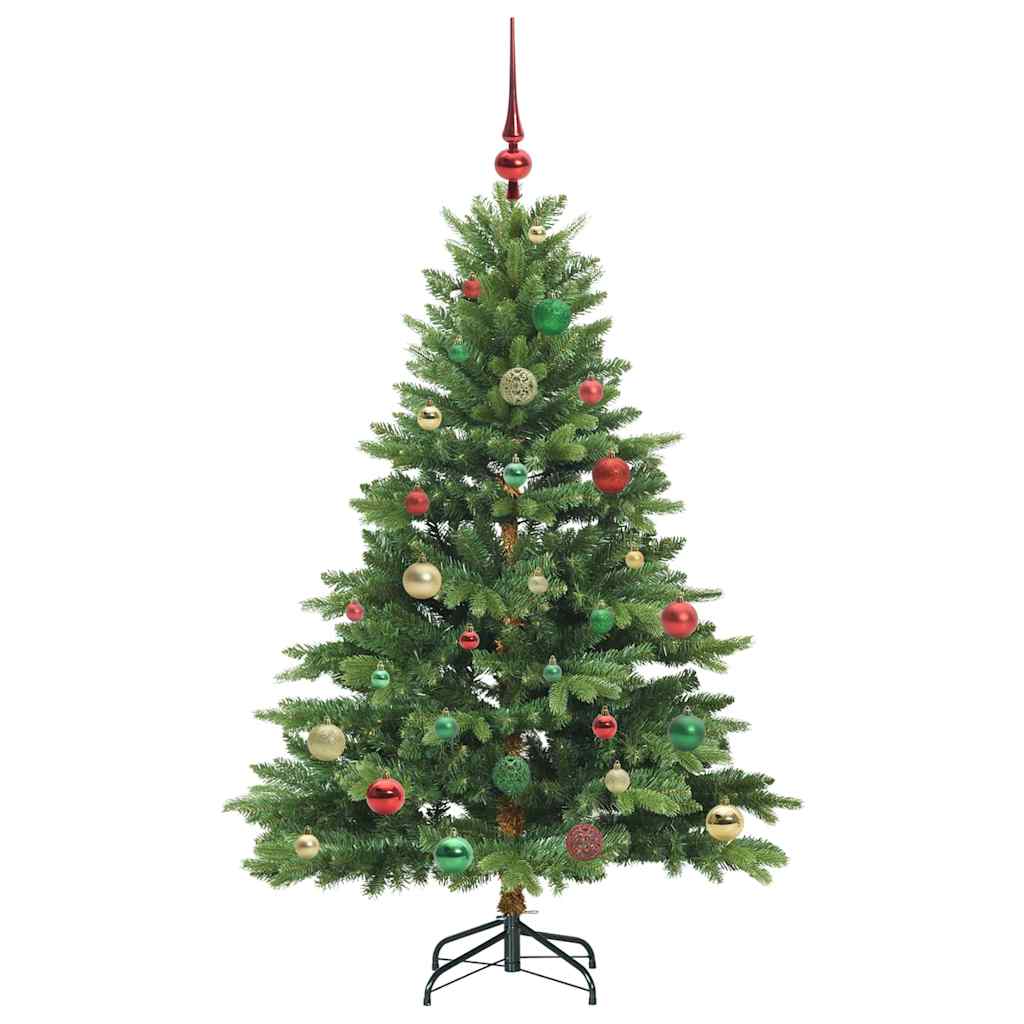 Kunstkerstboom met 150 LED met standaard Groen 150 cm PE en PVC
