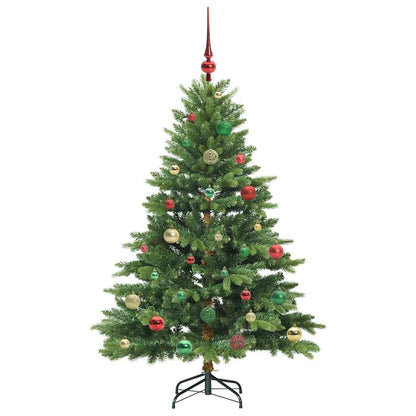 Kunstkerstboom met 150 LED met standaard Groen 150 cm PE en PVC