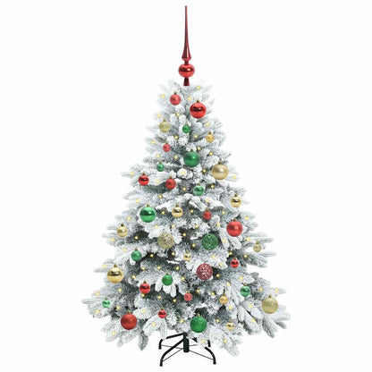 Kunstkerstboom met 150 LED met standaard Wit 120 cm PE en PVC