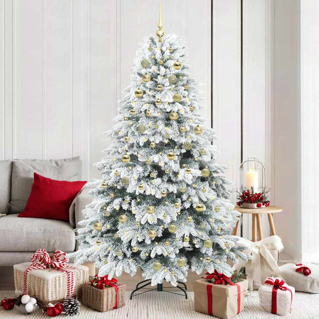 Kunstkerstboom Met 300 Led Met Standaard Wit 180 Cm Pe En Pvc