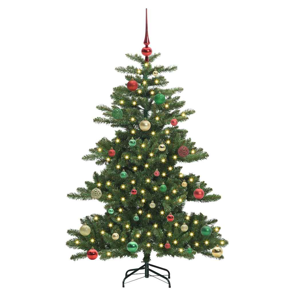 Kunstmatige Inklapbare Kerstboom met 150 LED Groen 150 cm PVC