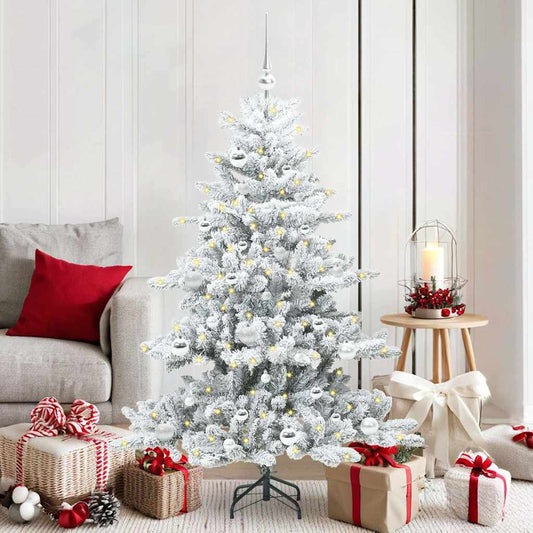 Kunstmatige Inklapbare Kerstboom met 150 LED Wit 150 cm PVC