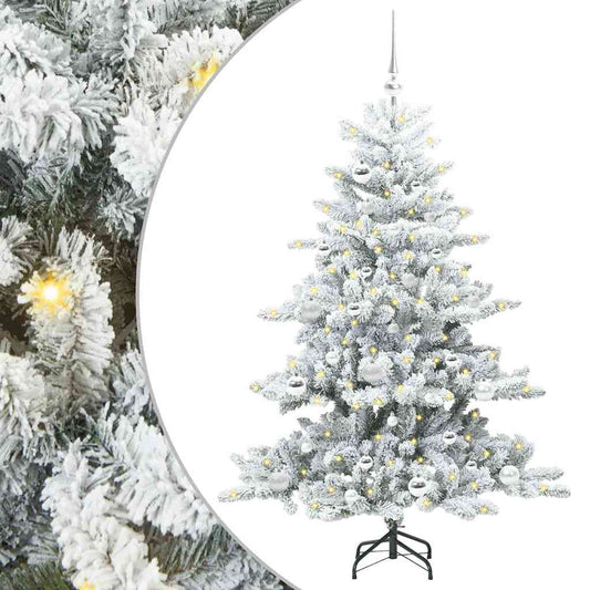 Kunstmatige Inklapbare Kerstboom met 150 LED Wit 150 cm PVC