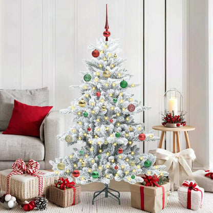 Kunstmatige Inklapbare Kerstboom met 150 LED Wit 150 cm PVC