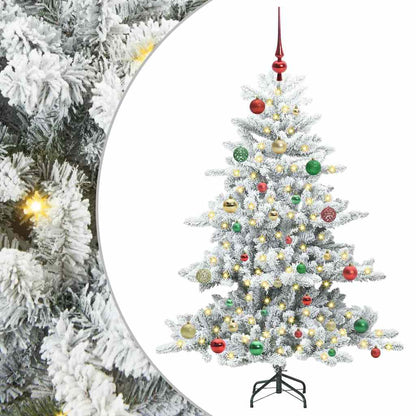 Kunstmatige Inklapbare Kerstboom met 150 LED Wit 150 cm PVC