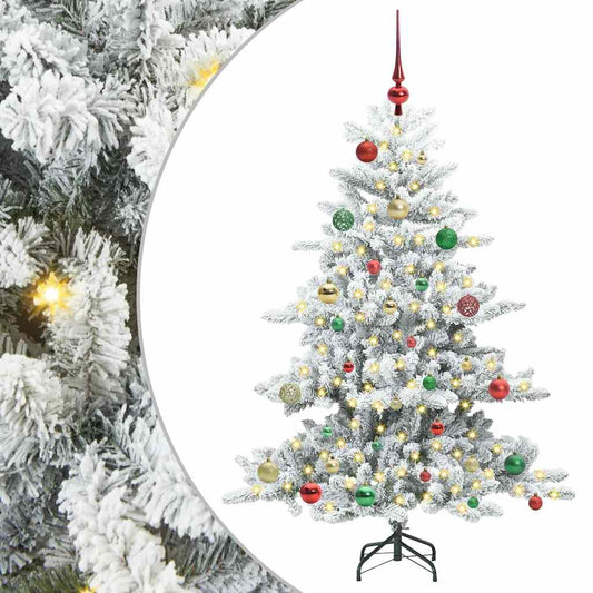Kunstmatige Inklapbare Kerstboom met 150 LED Wit 150 cm PVC