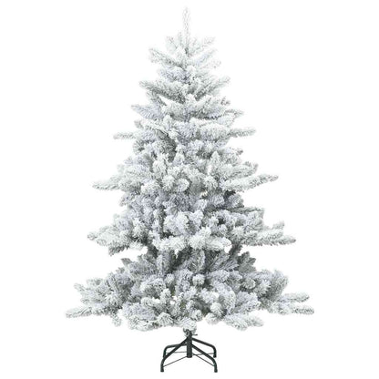 Kunstmatige Inklapbare Kerstboom met 150 LED Wit 150 cm PVC