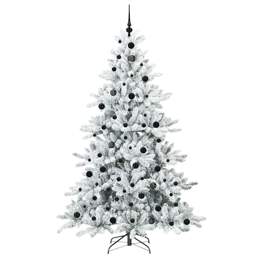 Kunstmatige Inklapbare Kerstboom met 300 LED Wit 210 cm PVC
