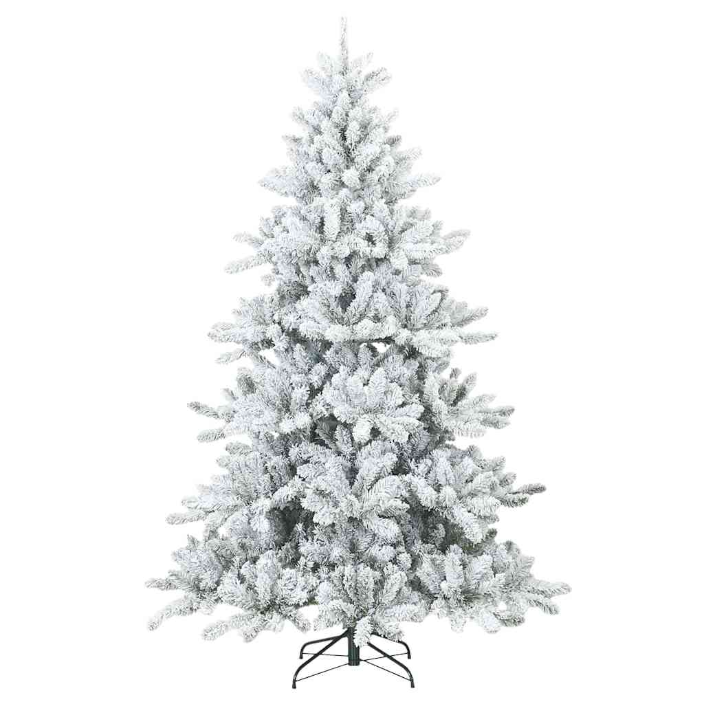 Kunstmatige Inklapbare Kerstboom met 300 LED Wit 210 cm PVC