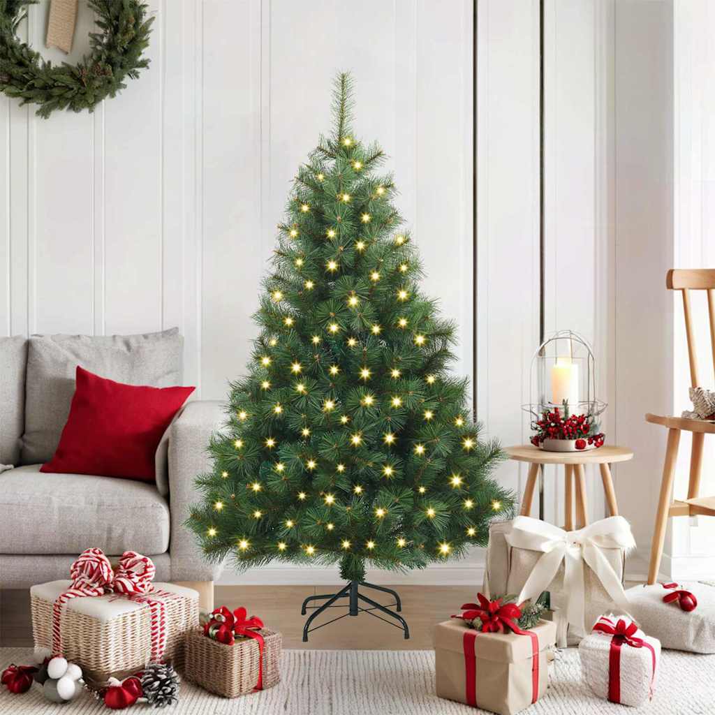 Kunstkerstboom Met 150 Led Met Standaard Pe En Pvc