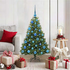120 cm / Groen / met LEDs en blauwe ballen