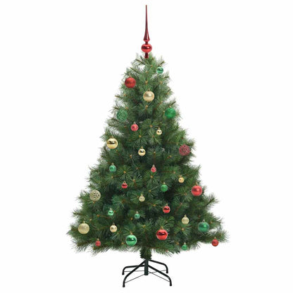 Kunstkerstboom met 150 LED met standaard Groen 150 cm PE en PVC