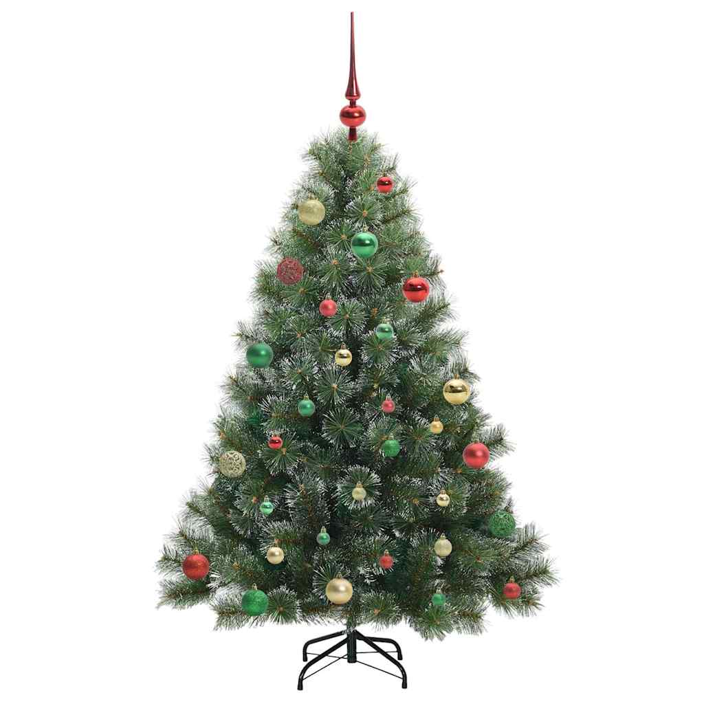 Kunstkerstboom met 150 LED met standaard Groen 150 cm PE en PVC