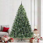 240 cm / Wit / met LEDs en zwarte ballen