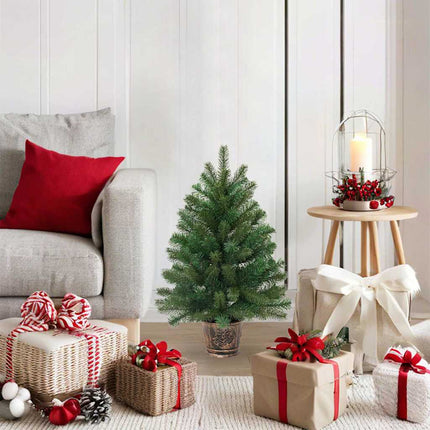 Kunstkerstboom Groen Pvc, Pe En Staal