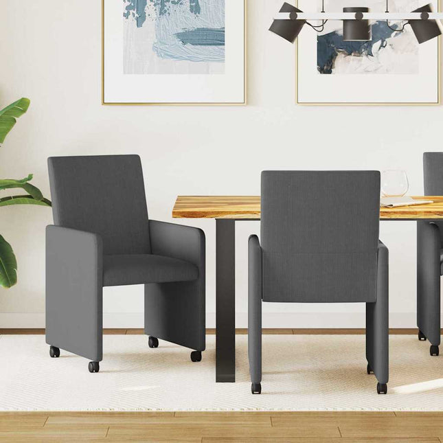 Eetkamerstoelen Met Wieltjes 2 Pcs 57 X 66 X 94 Cm
