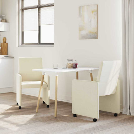 Eetkamerstoelen Met Wieltjes 2 Pcs 57 X 66 X 94 Cm