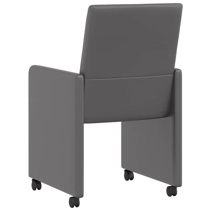 Eetkamerstoelen Met Wieltjes 2 St Kunstleer