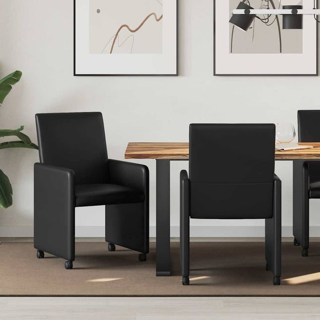 Eetkamerstoelen Met Wieltjes 2 Pcs 57 X 66 X 94 Cm