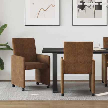 Eetkamerstoelen Met Wieltjes 2 Pcs 57 X 66 X 94 Cm