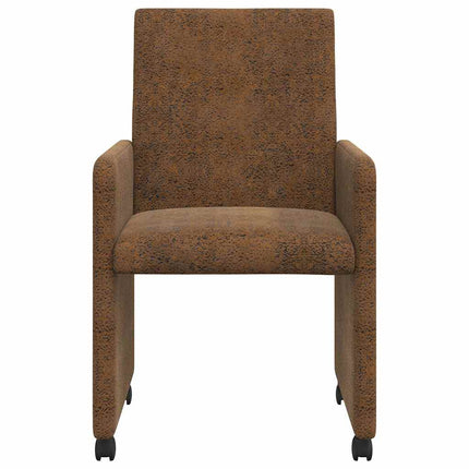 Eetkamerstoelen Met Wieltjes 2 Pcs 57 X 66 X 94 Cm