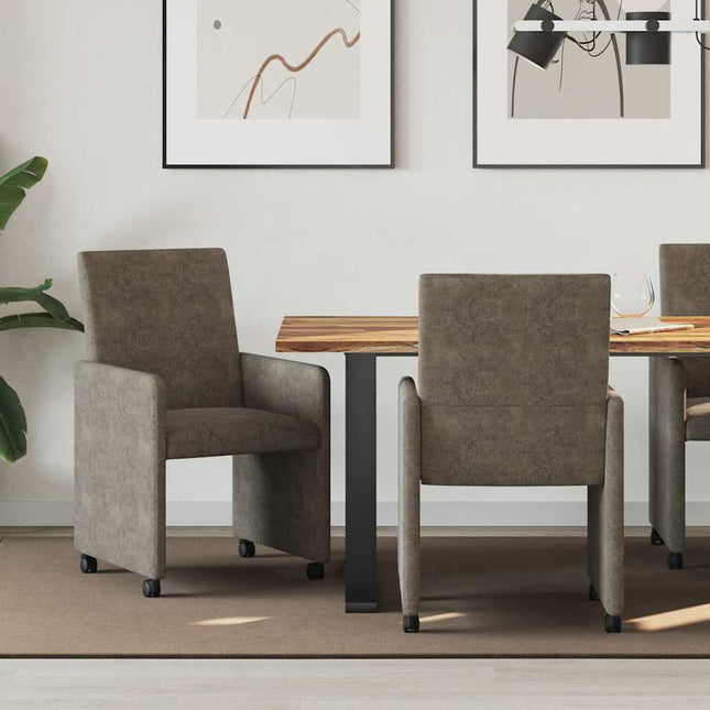 Eetkamerstoelen Met Wieltjes 2 Pcs 57 X 66 X 94 Cm