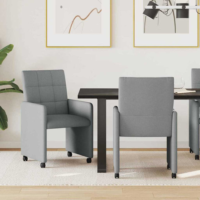 Eetkamerstoelen Met Wieltjes 2 Pcs 58 X 65 X 94 Cm