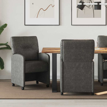Eetkamerstoelen Met Wieltjes 2 Pcs 57 X 67 X 95 Cm