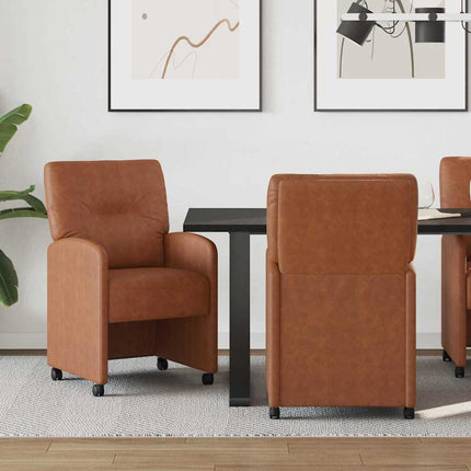 Eetkamerstoelen Met Wieltjes 2 Pcs 57 X 67 X 95 Cm
