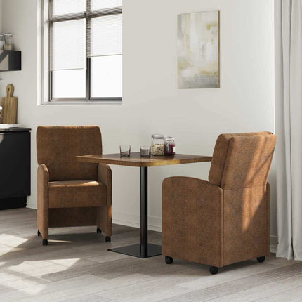 Eetkamerstoelen Met Wieltjes 2 Pcs 57 X 67 X 95 Cm
