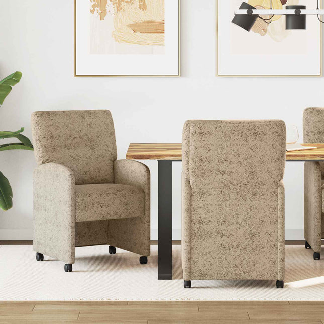 Eetkamerstoelen Met Wieltjes 2 Pcs 57 X 67 X 95 Cm