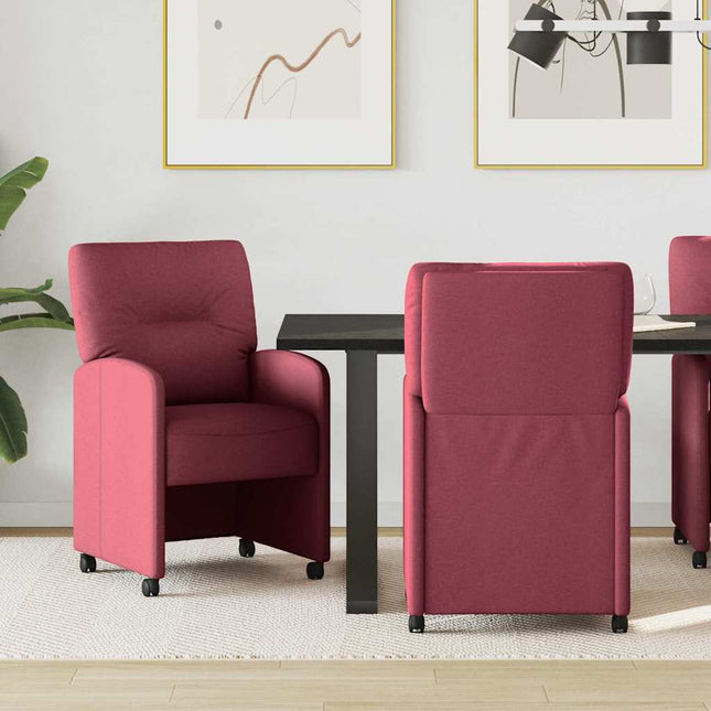 Eetkamerstoelen Met Wieltjes 2 Pcs 57 X 67 X 95 Cm
