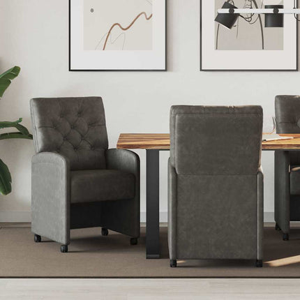 Eetkamerstoelen Met Wieltjes 2 Pcs 58 X 67 X 97 Cm