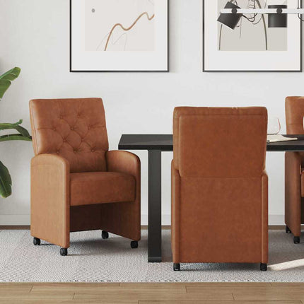 Eetkamerstoelen Met Wieltjes 2 Pcs 58 X 67 X 97 Cm