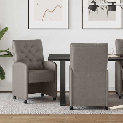 Eetkamerstoelen Met Wieltjes 2 Pcs 58 X 67 X 97 Cm